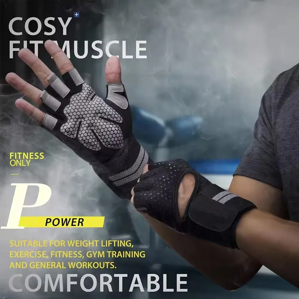 1Pair Half Finger Gym Fitness  - Crossfit Training Gear review and price