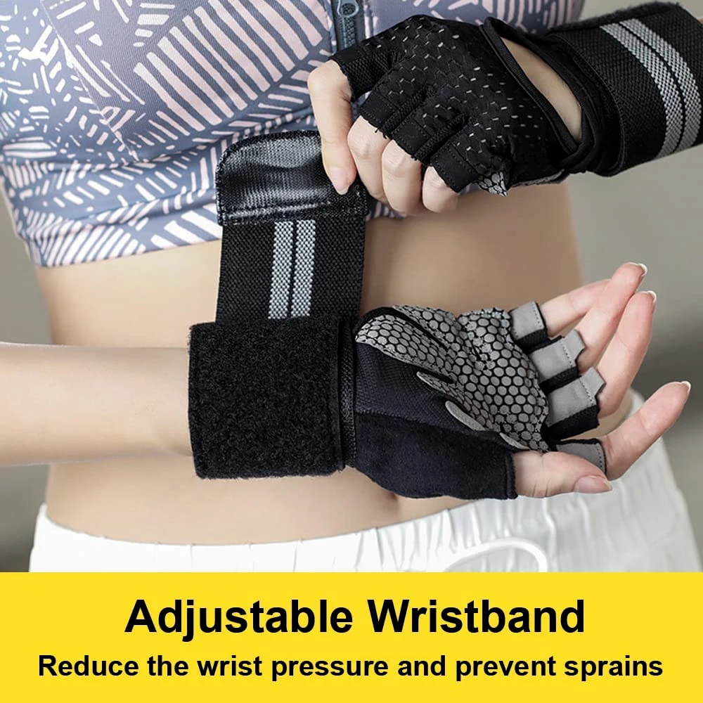 1Pair Half Finger Gym Fitness  - Crossfit Training Gear review and price